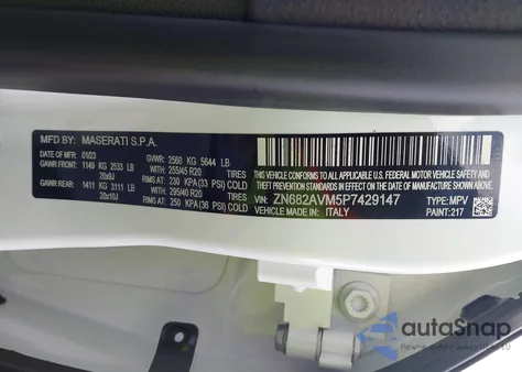 2023 Maserati Grecale Modena z USA, uszkodzony, nr VIN ZN682AVM5P7429147